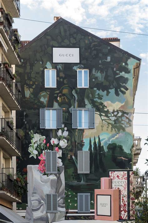 gucci art wall milano|gucci wallpaper home decor.